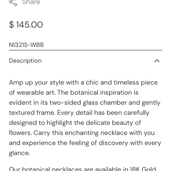 Catherine Weitzman botanical necklace - Picture 7 of 7